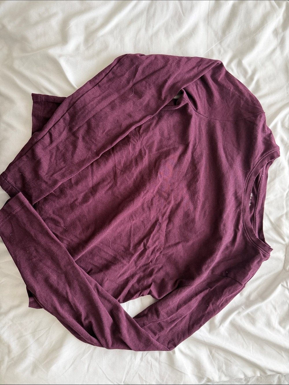 Old Navy Long Sleeve Crewneck Tee - Burgundy